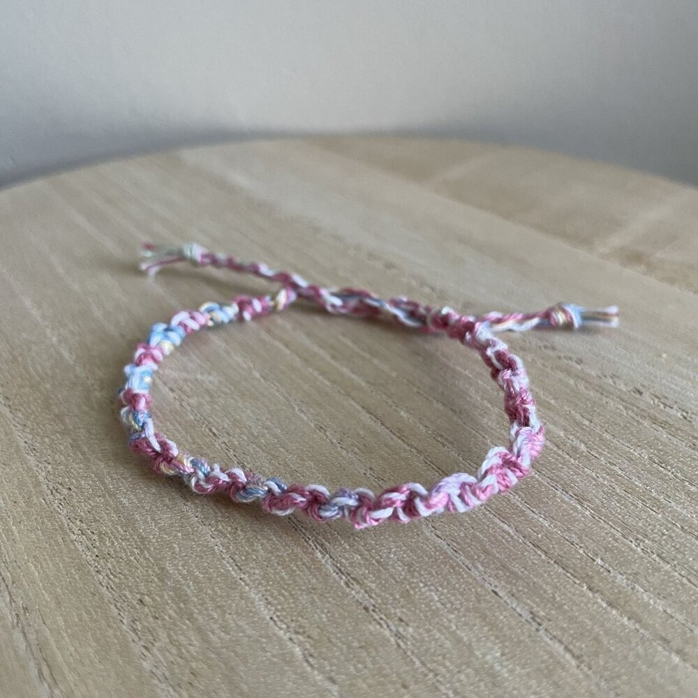 Sanvika Bracelet, anklet, trendy, comfortable, tie, embroidery thread, woven, gi